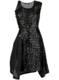 Undercover glitter-detailled midi dress - Black