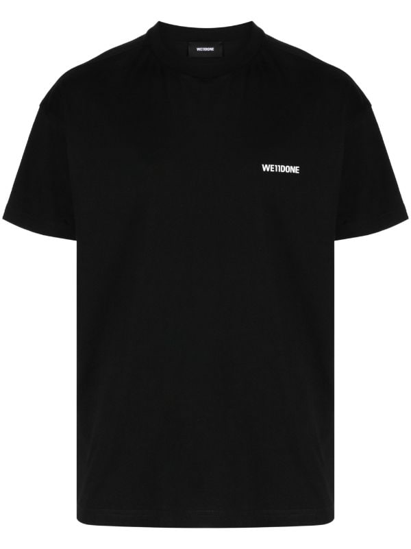 We11done logo-print Cotton T-shirt - Farfetch