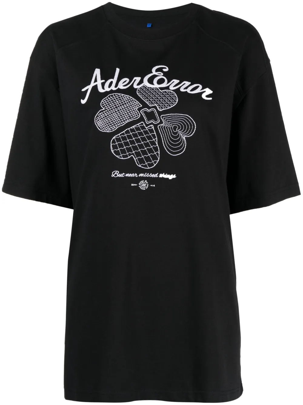 Ader Error logo-embroidered T-shirt - Farfetch