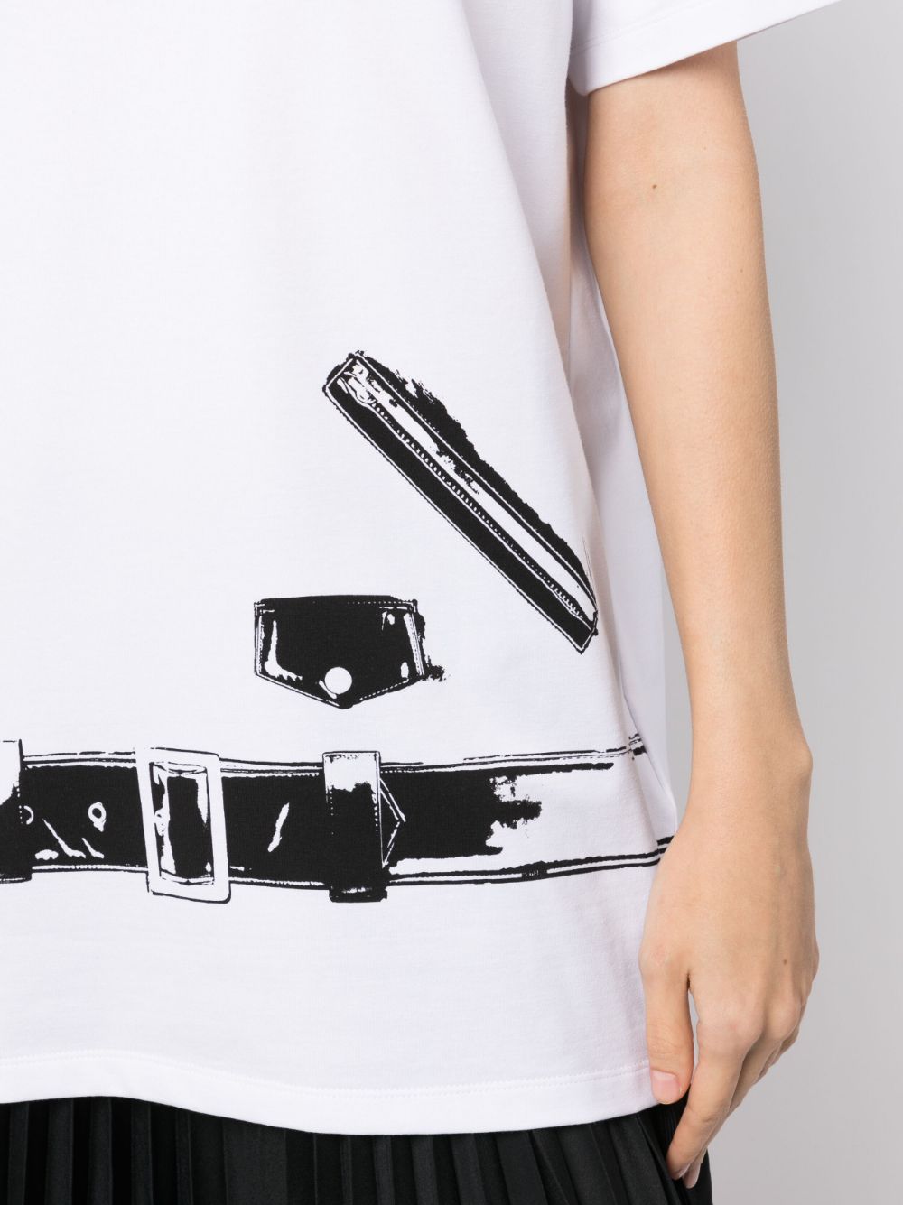 Shop We11 Done Graphic-print Short-sleeve T-shirt In Black