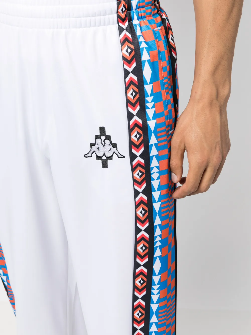 Shop Marcelo Burlon County Of Milan Logo-print Track Pants In White