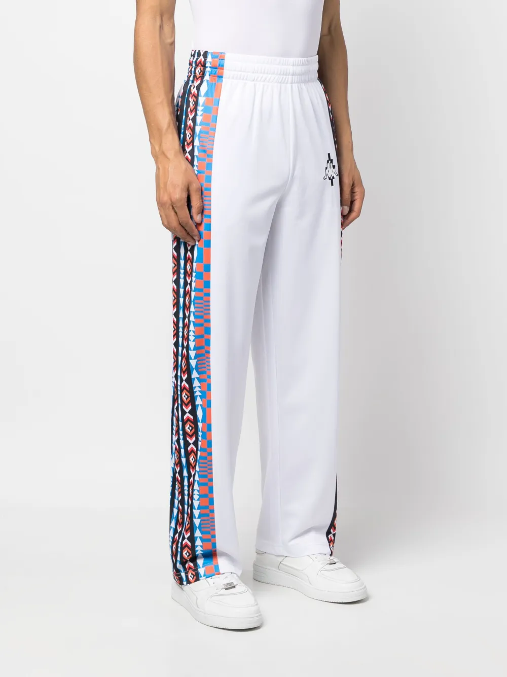 Shop Marcelo Burlon County Of Milan Logo-print Track Pants In White