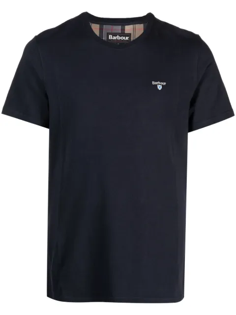 Barbour embroidered-logo cotton T-shirt