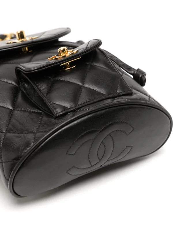 CHANEL ミニバックパック ブラック CHANEL Pre-Owned 1992 デュマ バックパック ミニ | ブラック