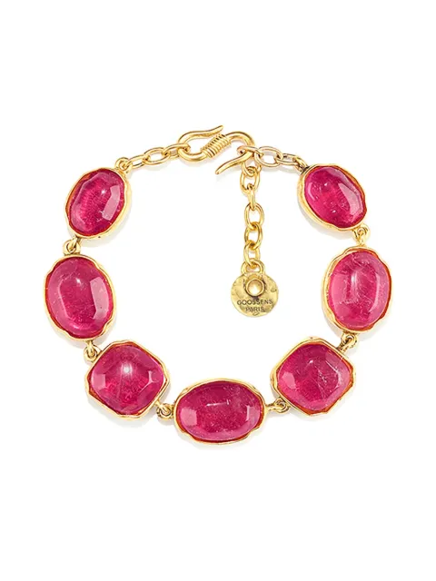 Goossens 24K yellow gold Cabochons bracelet