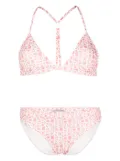 Moncler logo-print bikini - Pink