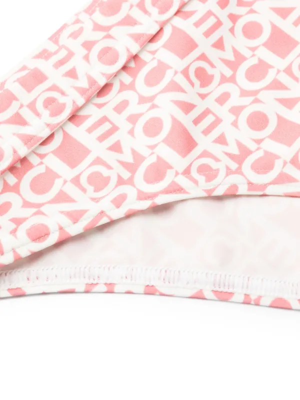 Moncler logo-print Bikini | Pink | FARFETCH GE