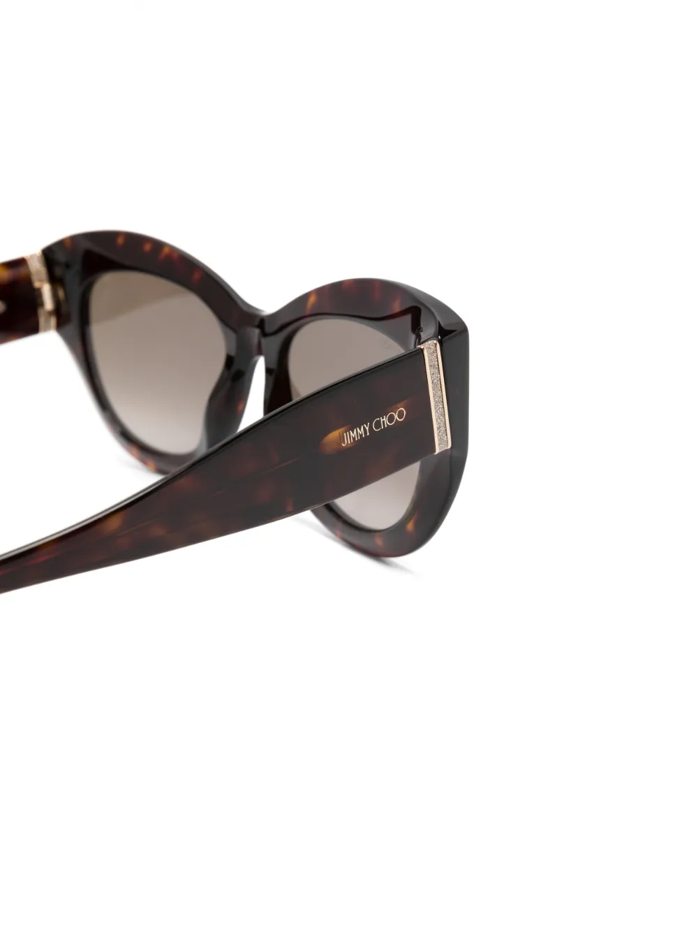 Jimmy Choo Eyewear tortoiseshelleffect cateye Sunglasses Farfetch