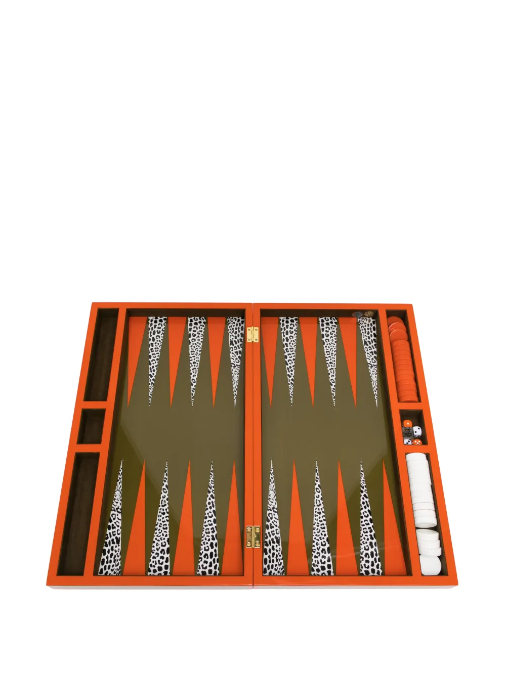 Jonathan Adler Checkboard Backgammon Set In Green