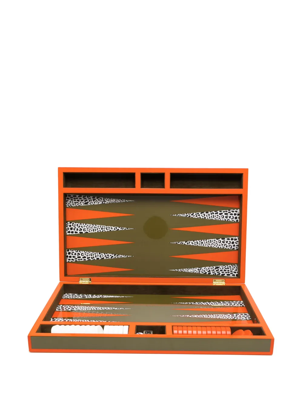 Jonathan Adler Checkboard Backgammon Set In Green