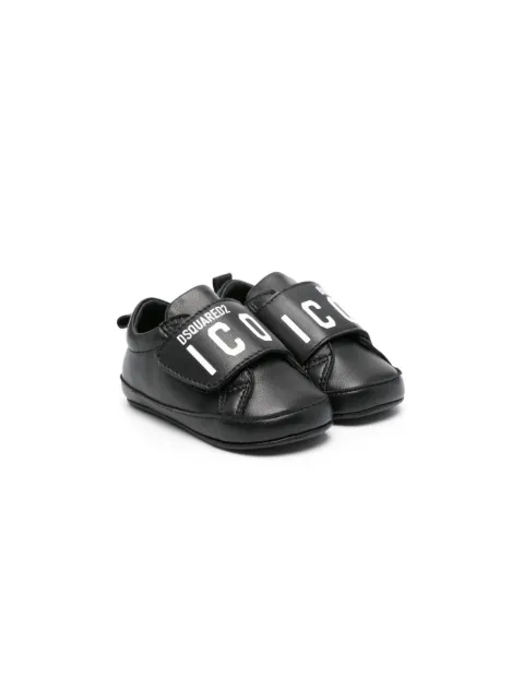 Dsquared2 Kids Icon-motif leather sneakers 