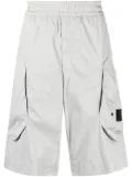 Stone Island Shadow Project cotton-blend drop-crotch shorts - Grey