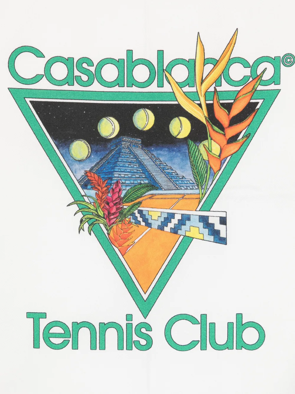 Casablanca Zijden sjaal - Wit