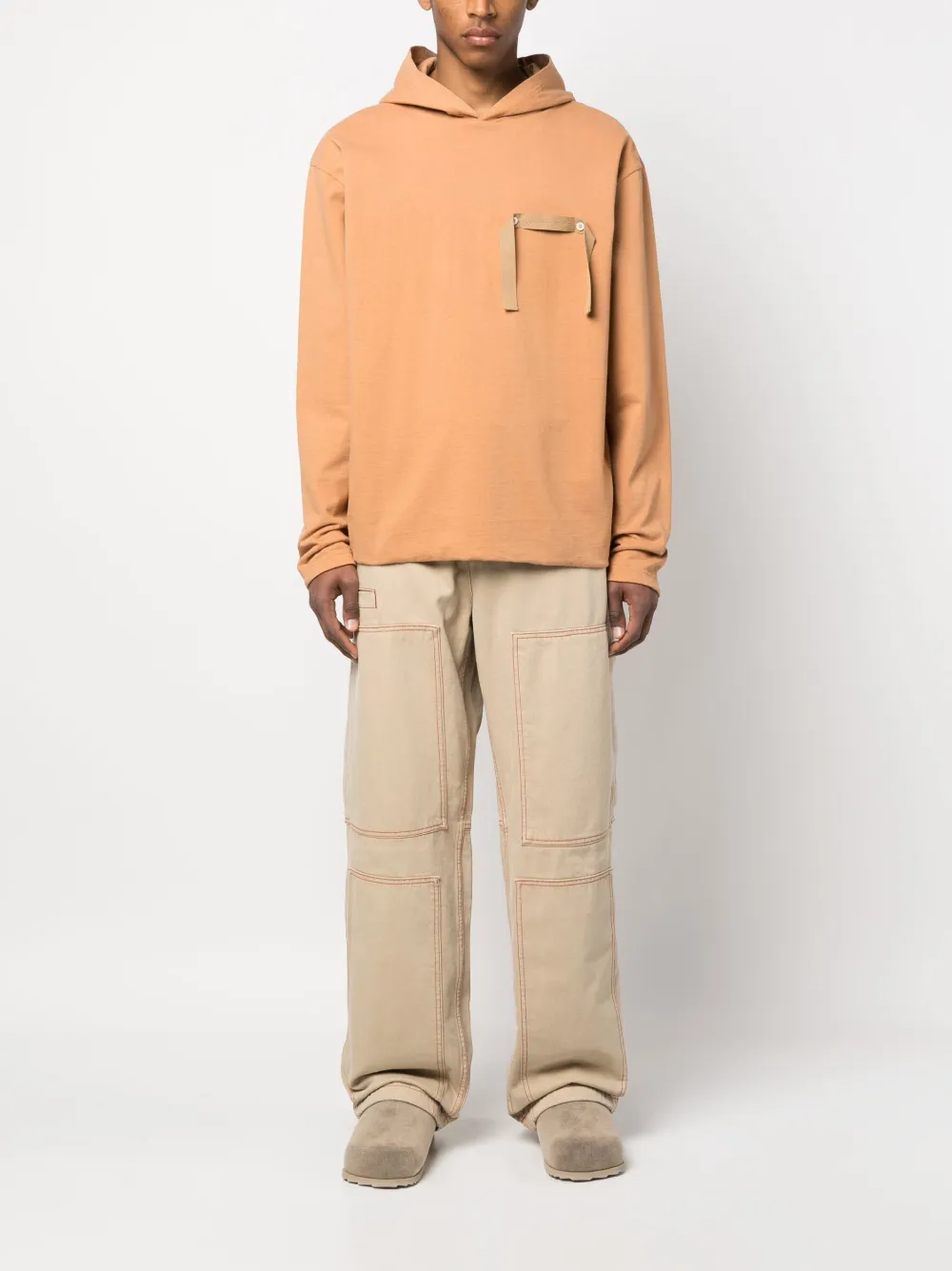 Jacquemus Katoenen hoodie - Beige