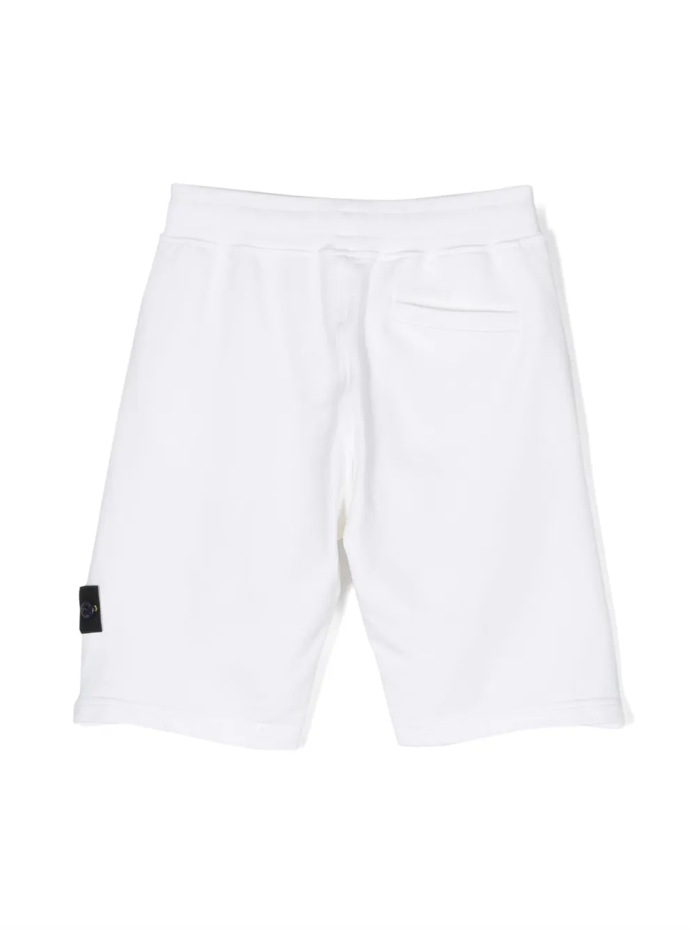 Stone Island Junior Shorts met logopatch - Wit