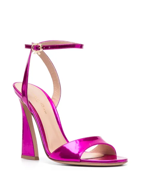 Gianvito Rossi 110mm curved-heel sandals G3182615RICMETBLOO - 1