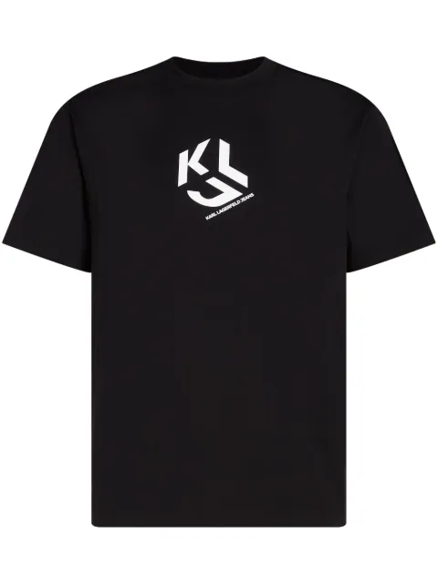 Karl Lagerfeld Jeans monogram-print T-shirt