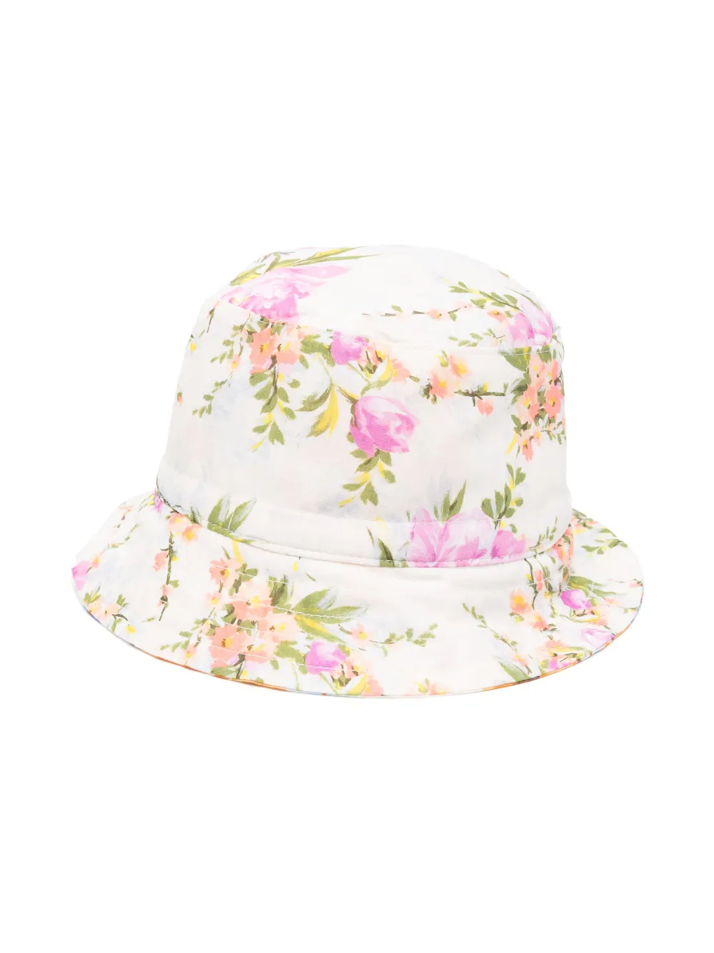 花卉印花双面渔夫帽