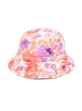 ZIMMERMANN Kids reversible floral-print bucket hat - Blue