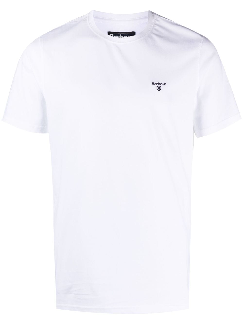 Barbour Embroidered-logo Cotton T-shirt In White