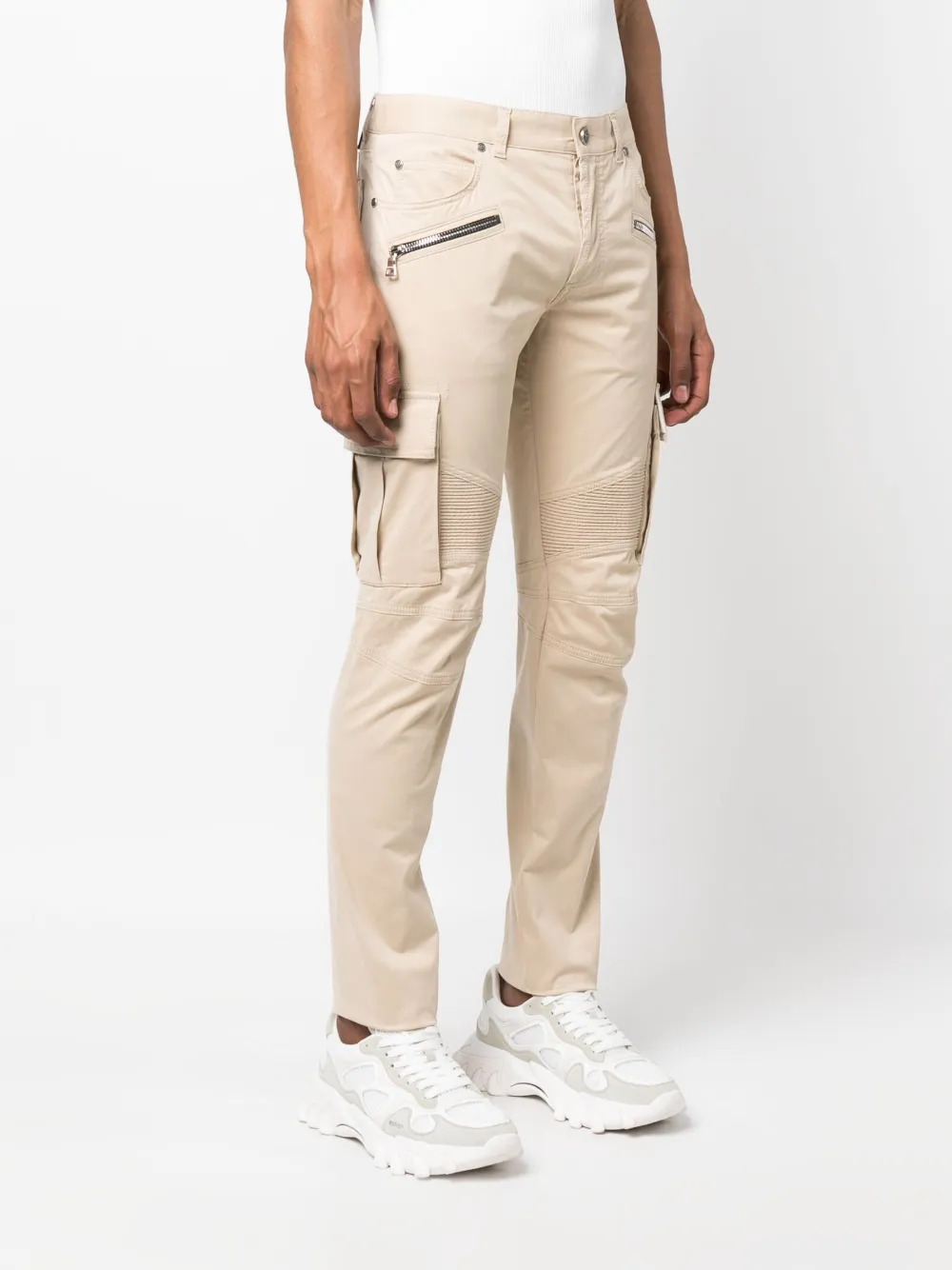 BALMAIN STRAIGHT-LEG CARGO PANTS 