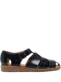 Paraboot buckle-fastening cut-out sandals - Blue