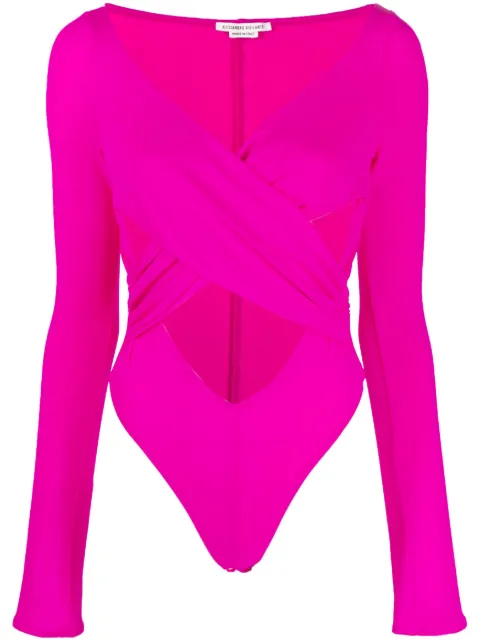 ALESSANDRO VIGILANTE draped cut-out bodysuit