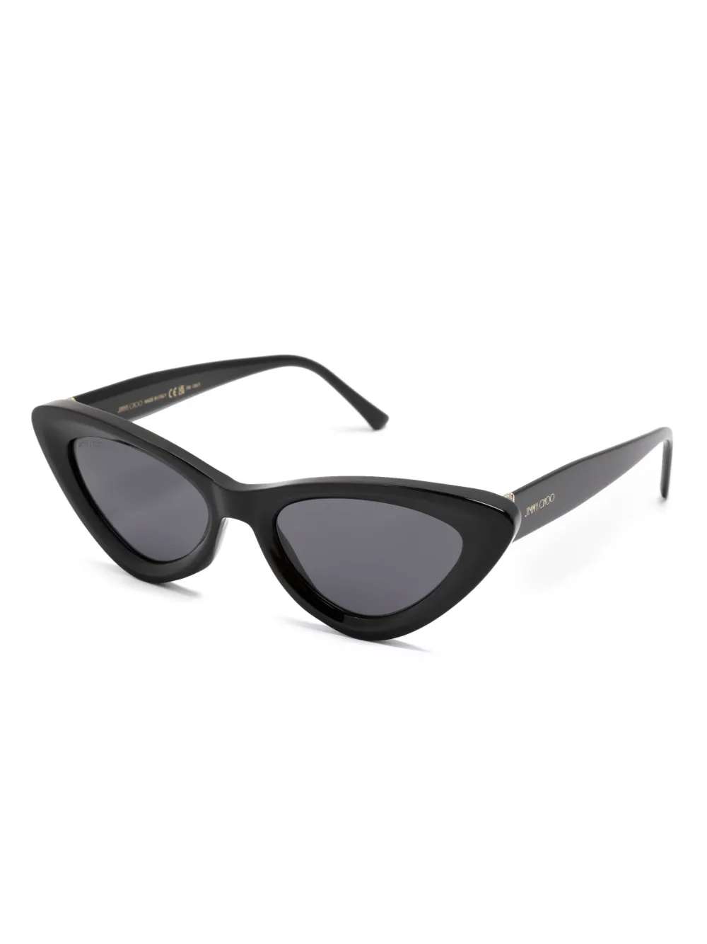 Jimmy Choo Eyewear Zonnebril met cat-eye montuur - Zwart