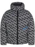 Karl Lagerfeld Jeans monogram-pattern padded jacket - Black