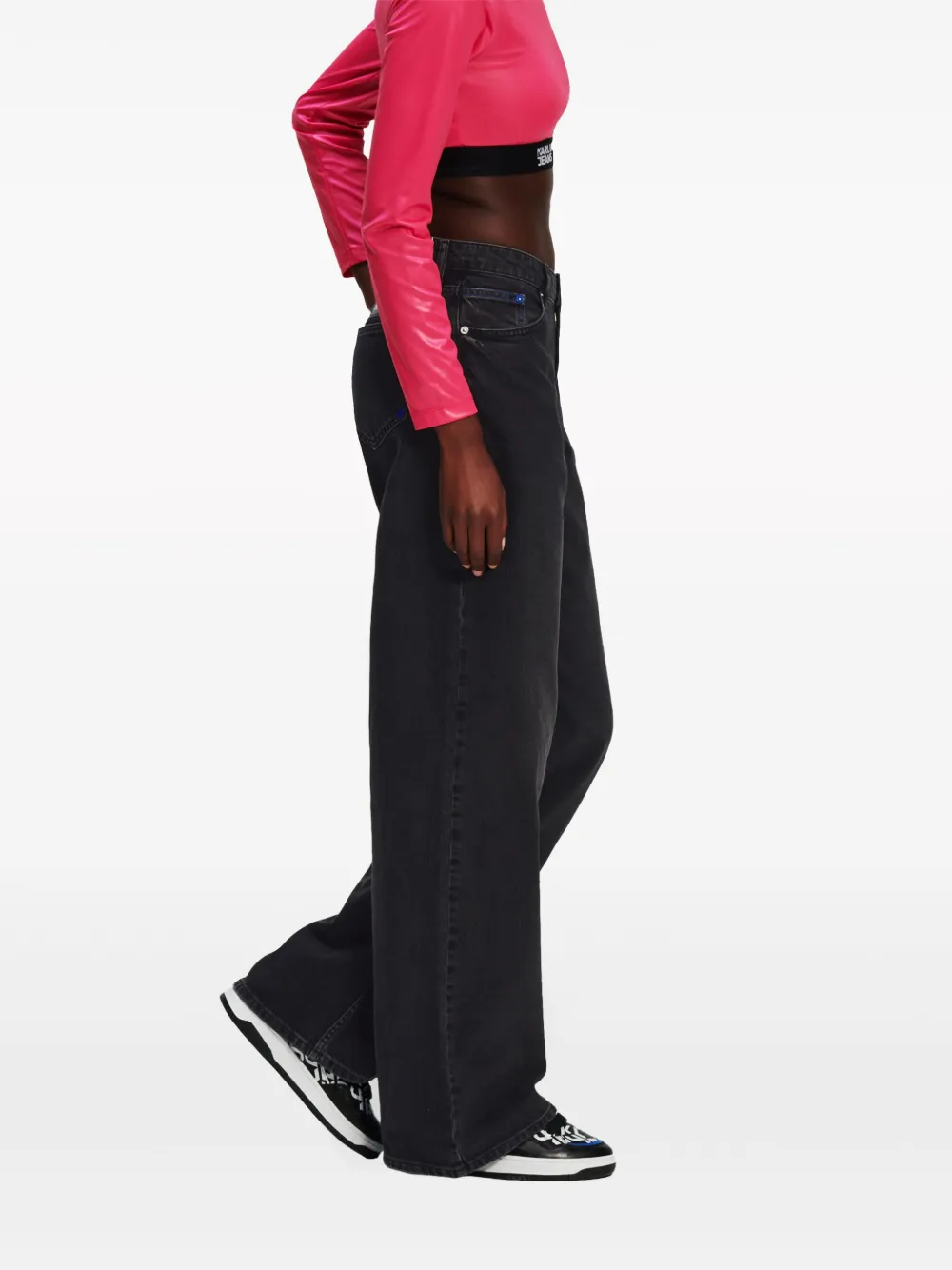 Karl Lagerfeld Jeans Ruimvallende jeans Zwart