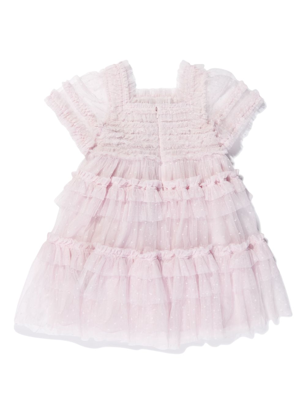 NEEDLE & THREAD KIDS Tulen jurk - Roze