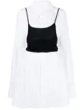 MM6 Maison Margiela layered cotton shirt - White