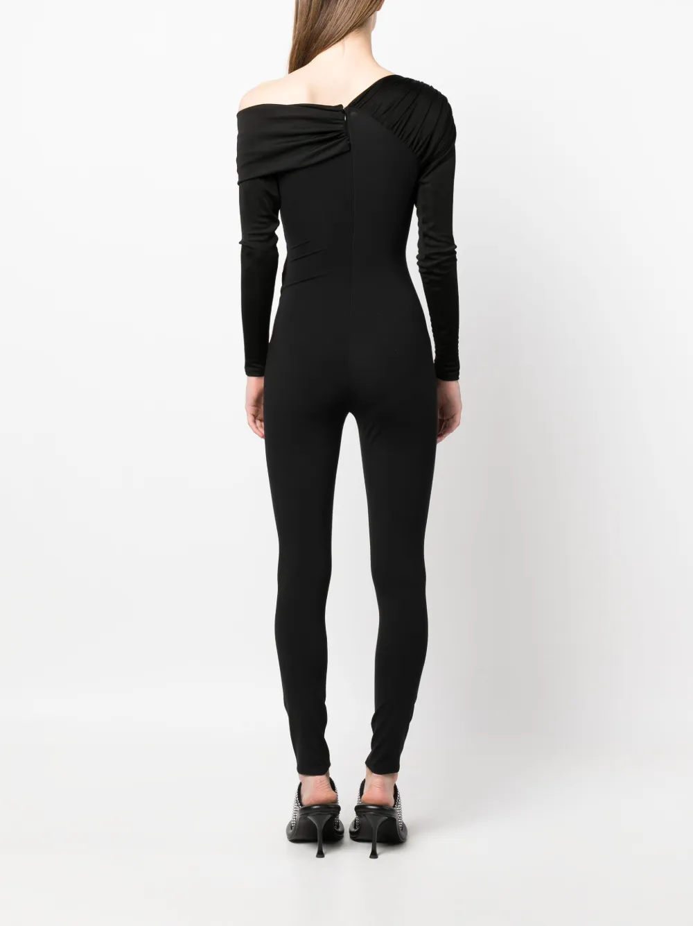 V:pm Atelier Moon Ruched Jumpsuit In Black