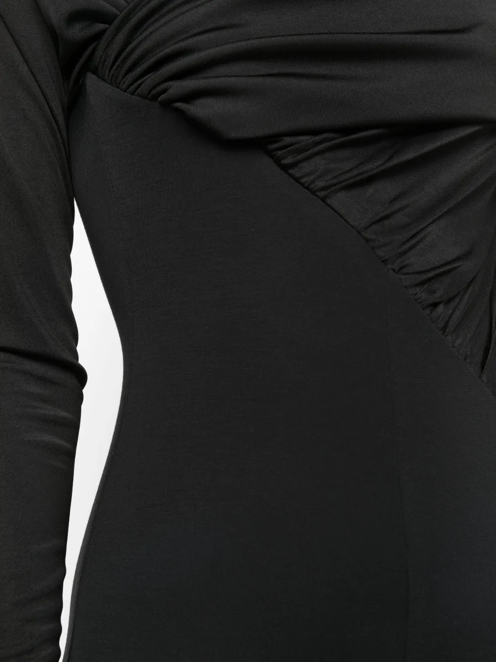 V:pm Atelier Moon Ruched Jumpsuit In Black