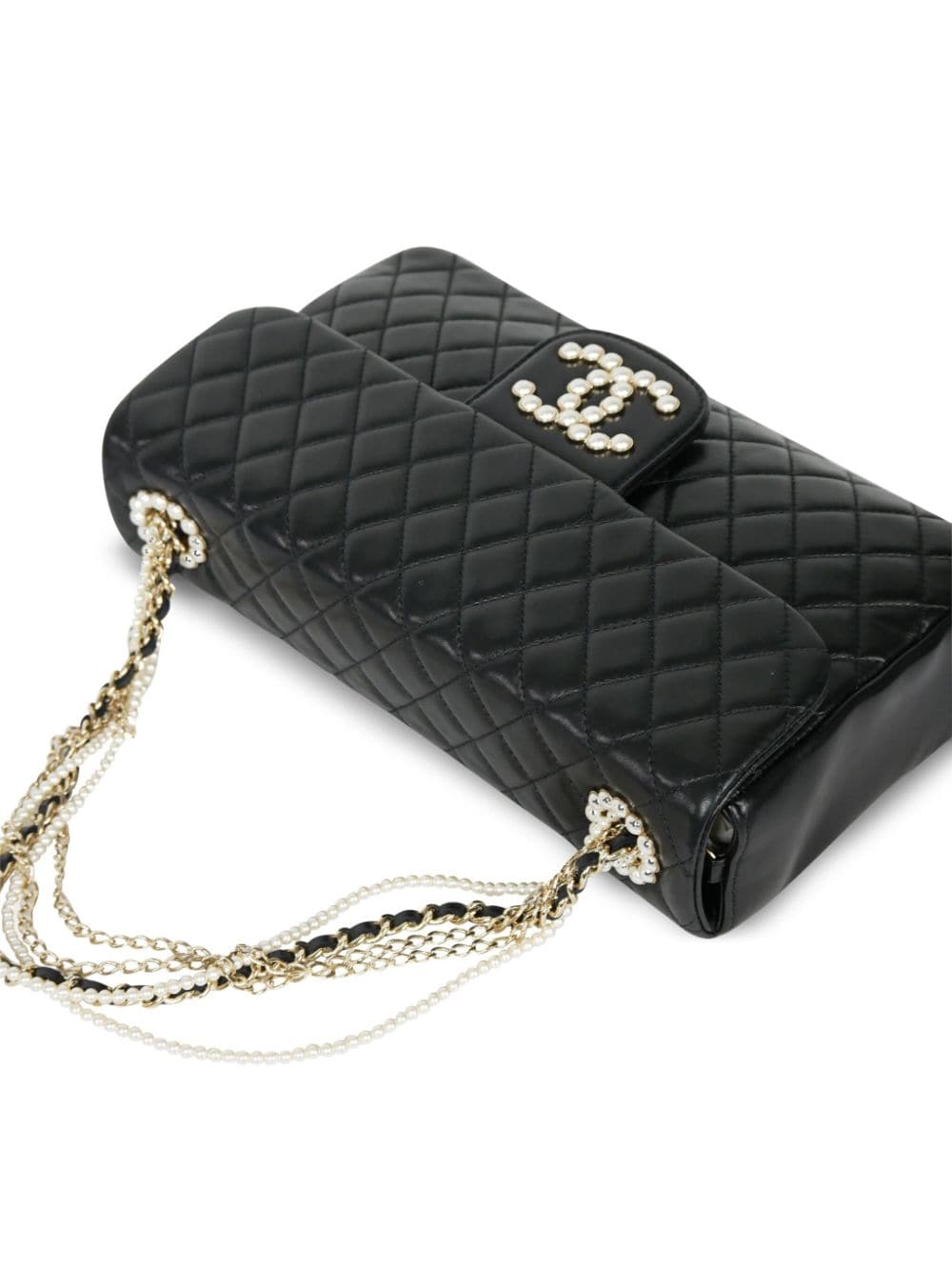 CHANEL Pre-Owned faux-pearl Chains Shoulder Bag - Farfetch