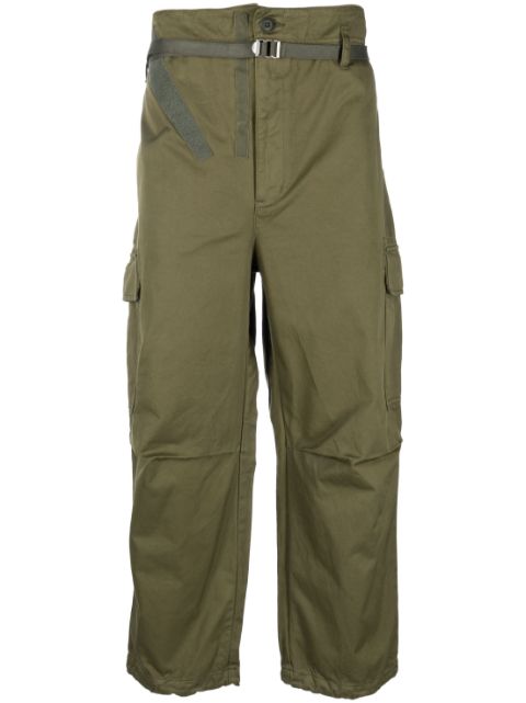 Comme des Garçons Homme belted tapered-leg cargo trousers 