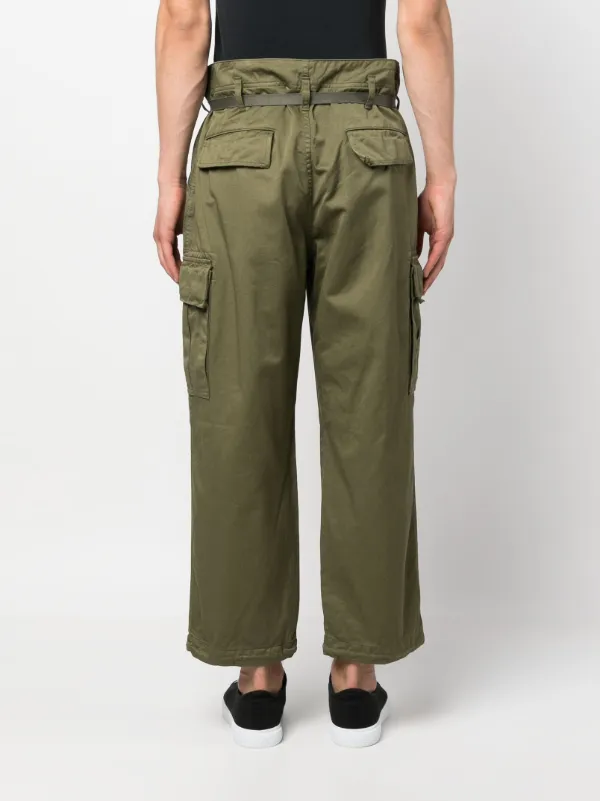 Comme Des Garçons Homme Belted tapered-leg Cargo Trousers - Farfetch