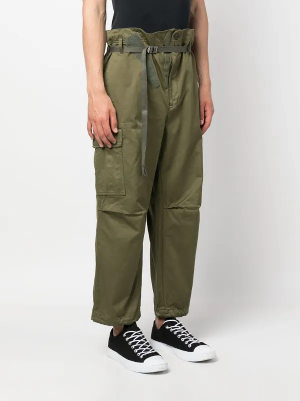 Comme Des Garçons Homme Belted tapered-leg Cargo Trousers - Farfetch