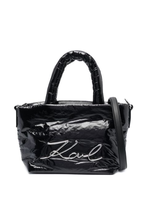 Karl Lagerfeld K Signature logo-plaque tote bag WOMEN