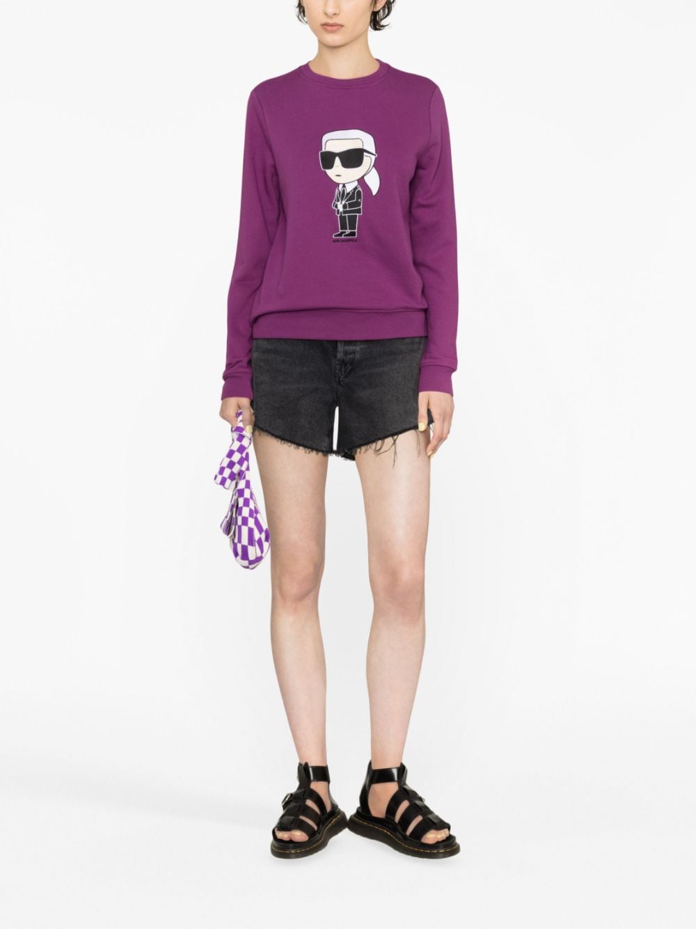 Image 2 of Karl Lagerfeld Ikonik 2.0 cotton sweatshirt