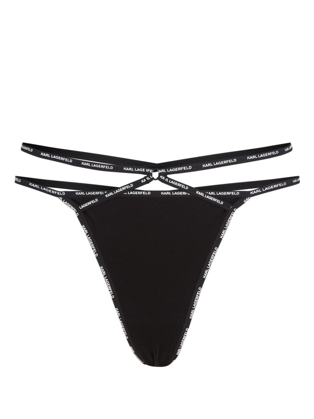 Karl Lagerfeld Slip met logoband en bandjes Zwart