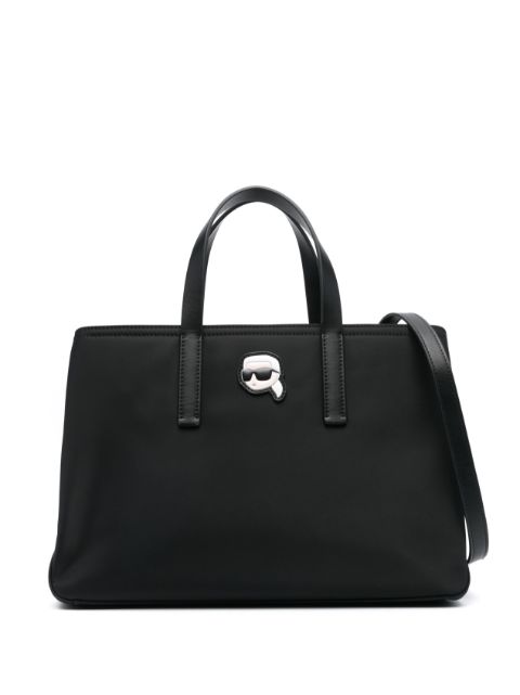 Karl Lagerfeld Ikon appliqué-detail tote bag WOMEN