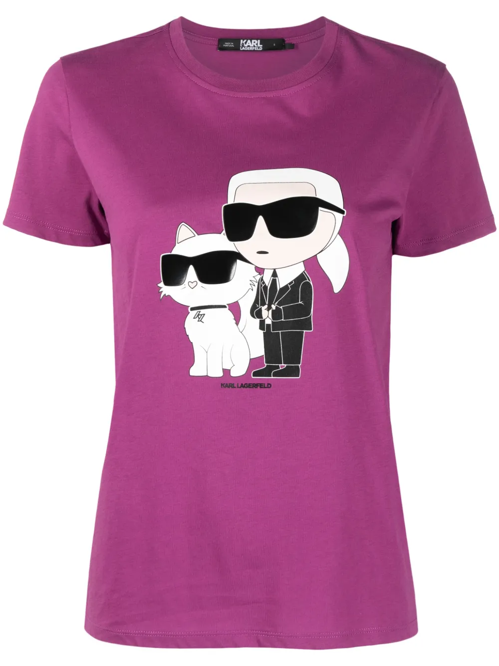 Karl Lagerfeld Ikon 2.0 organic cotton T-shirt | Purple | Image 1