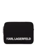 Karl Lagerfeld K/Skuare zip-up laptop case - Black