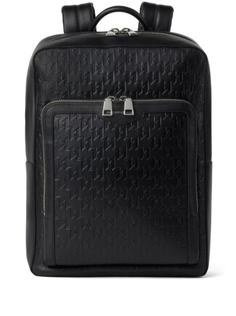 Karl Lagerfeld K/Loom leather backpack