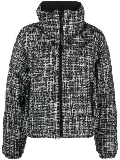 Doudoune en tweed - Karl Lagerfeld - Modalova