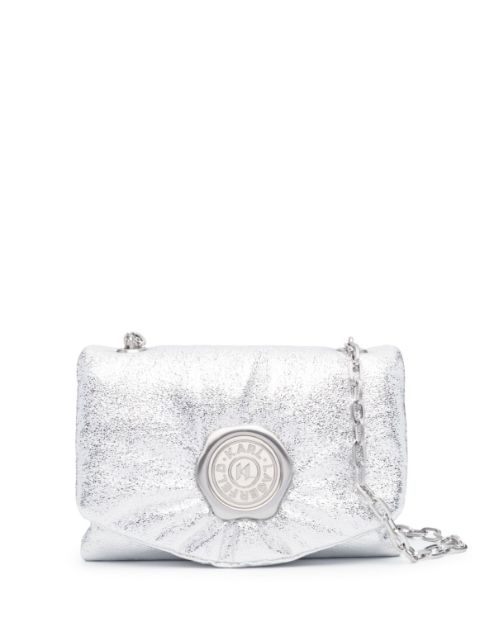 Karl Lagerfeld K Stamp metallic shoulder bag WOMEN