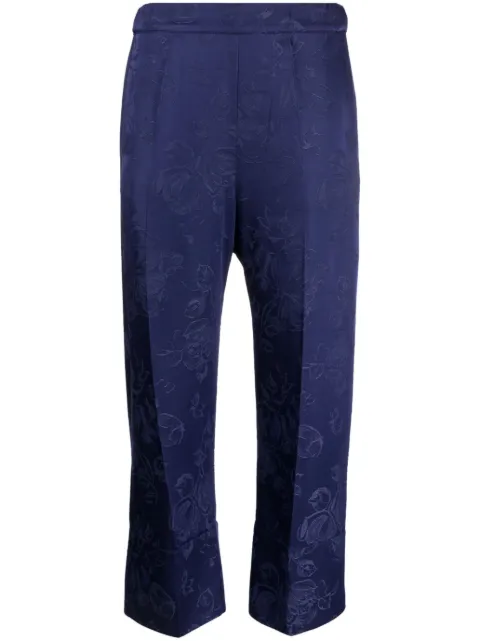 Semicouture - floral-jacquard tailored trousers
