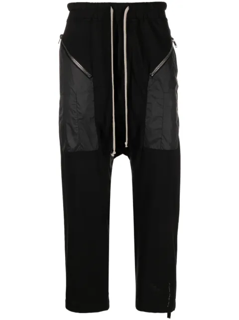 Rick Owens DRKSHDW pantalones drop crotch con cordones en la pretina