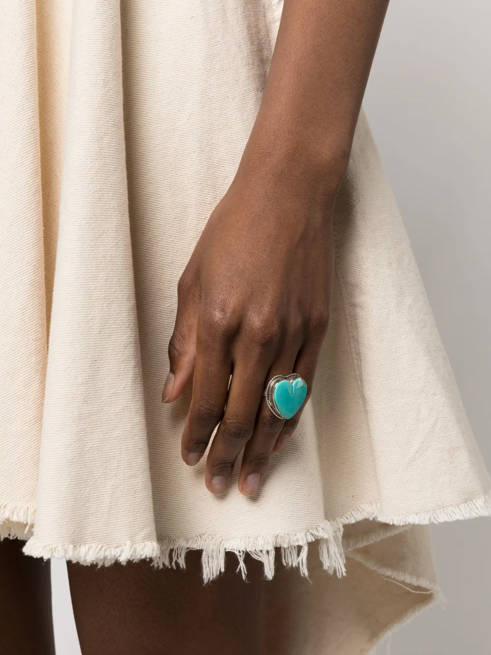 Jessie Western Ring met Medusa motief - Blauw